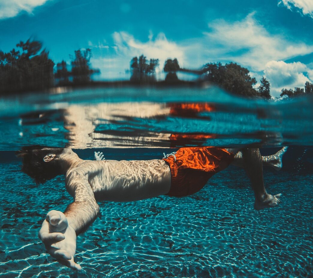 swimming sea