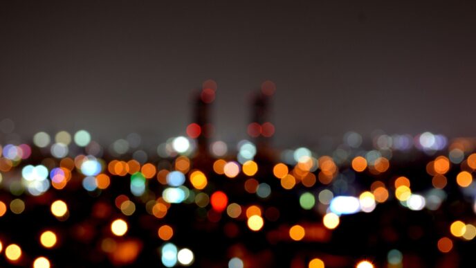 police in night