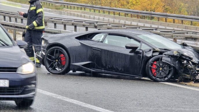 razbit lamborgini