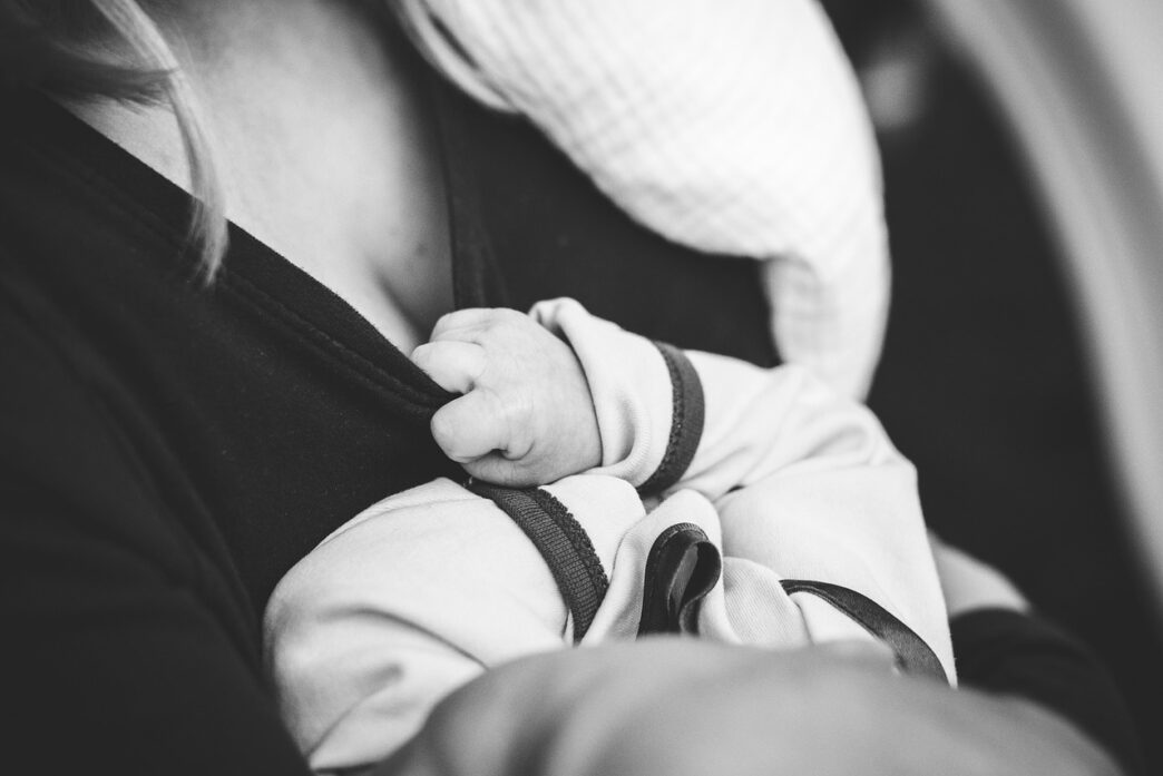 woman breastfeeding