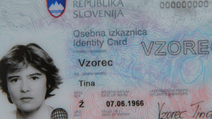 Osebna izkaznica vir MNZ