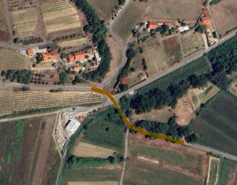 tribanska cesta Vanganel vir google zemljevid
