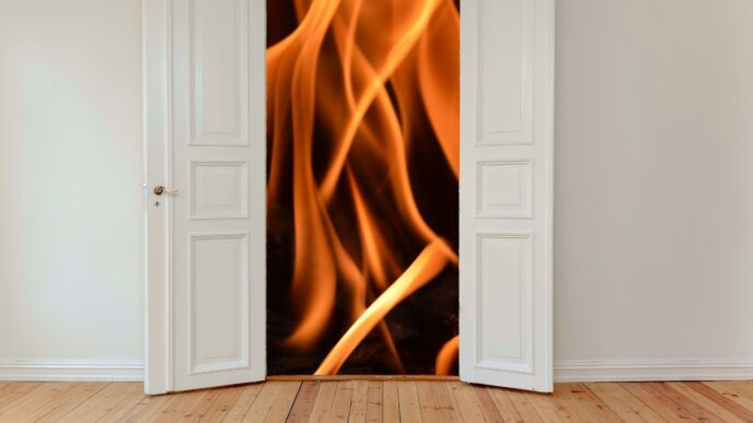 fire in house
