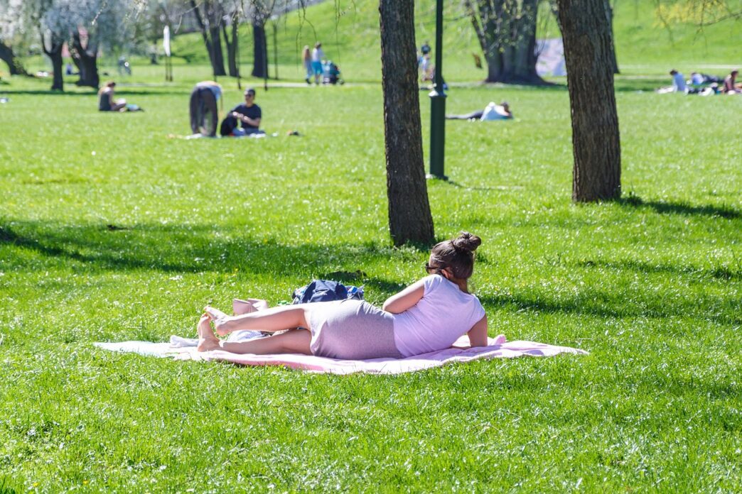 people in the sun